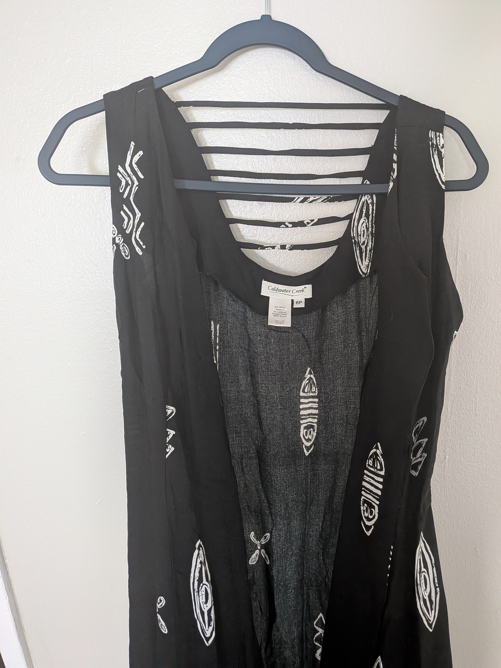 Coldwater Creek Black Rayon Dress - 6P